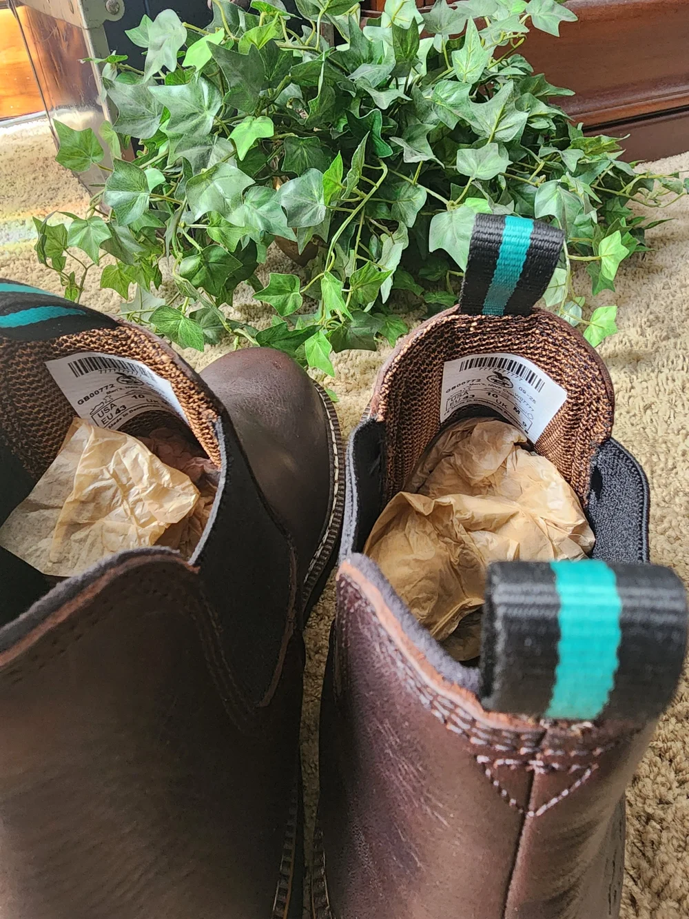 Georgia Boot Brown Leather Chukka Work Boots